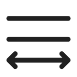 Text Align Distributed SVG Icon